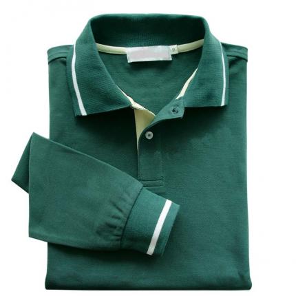 16個(gè)顏色，純棉長(cháng)袖POLO衫定制，刺繡企業(yè)logo標志