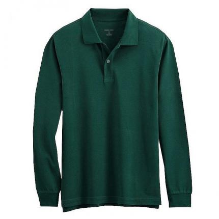 【定制】翻領(lǐng)長(cháng)袖秋裝T恤衫加工定制，保羅服裝提供