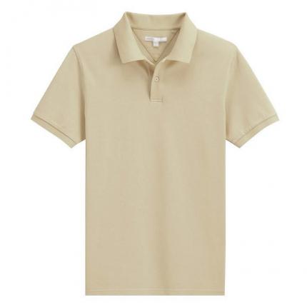 【定制】淺駝色商務(wù)POLO衫，男士經(jīng)典T恤定做服務(wù)